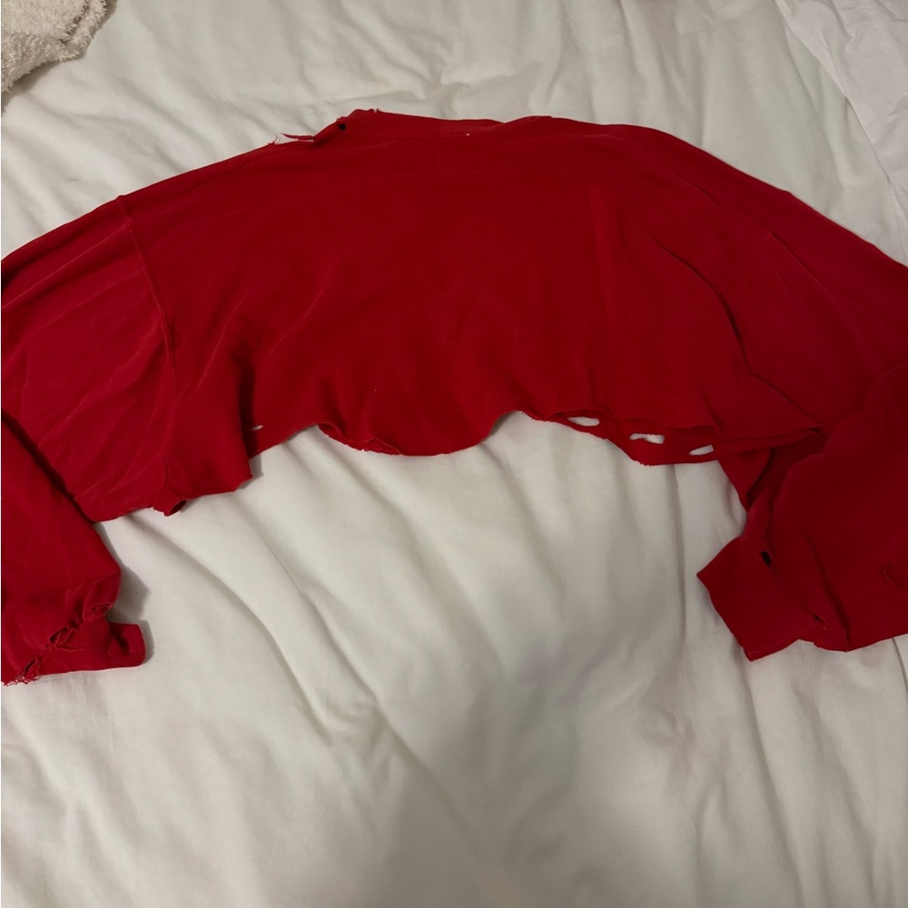 LF Furst of a Kind Vintage Distressed Cropped Sweatshirt Indiana Hoosiers - Picture 4 of 4